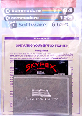 COMMODORE 64/128 -- SKYFOX (ELECTRONIC ARTS - DISK) #U.S. RELEASE