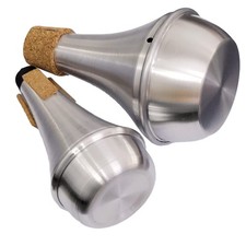 Practice Silencer Brass Trumpet Mute Aluminum Cork Musical Instrument Part 2...