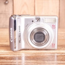 Faulty Canon Powershot A550 Camera - Shutter Blade Issues / Scuffs