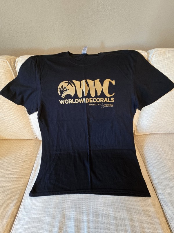 World Wide Corals Gildan T Shirt Men's Large Soft Style  Salt Water Aquarium 