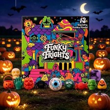NeeDoh 2026 Halloween Advent Calendar Funky Frights 13 Squishy Fidget Toys Gift