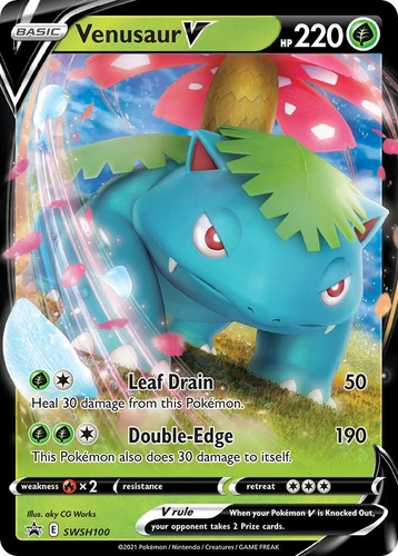Venusaur V SWSH100 SWSH: Sword & Shield Promo Cards