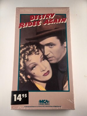 Destry Rides Again (VHS) 1939 Marlene Dietrich, James Stewart NEW