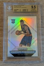 2015 PANINI PRIZM SILVER #348 KRISTAPS PORZINGIS RC ROOKIE BGS 9.5