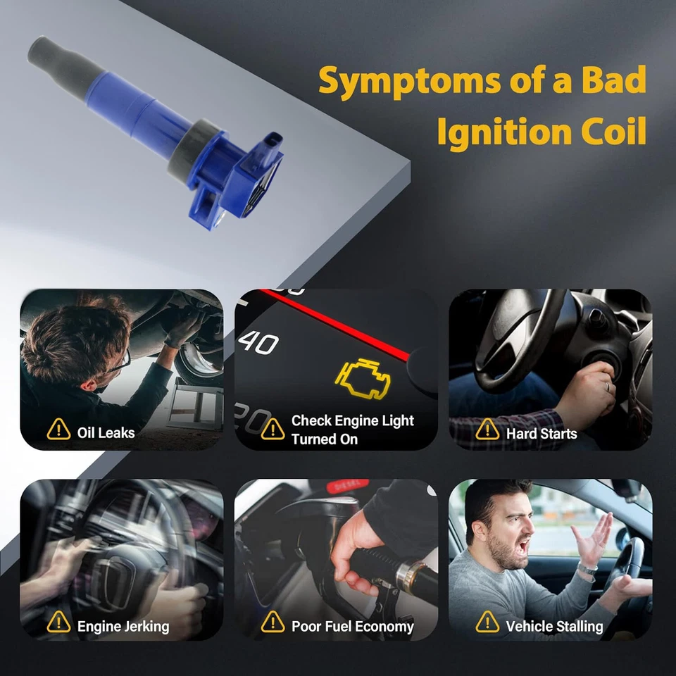 Set of 6 Ignition Coil Blue For 2006 2007-2014 Kia Sedona Sorento 3.8L UF546 Foto 2 de 4