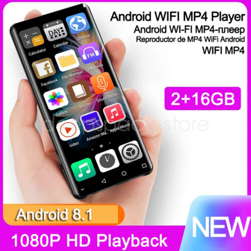 Lettore MP3 MP4 lettore video musicale 4" touch screen completo Bluetooth WiFi per Android - Foto 1 di 17