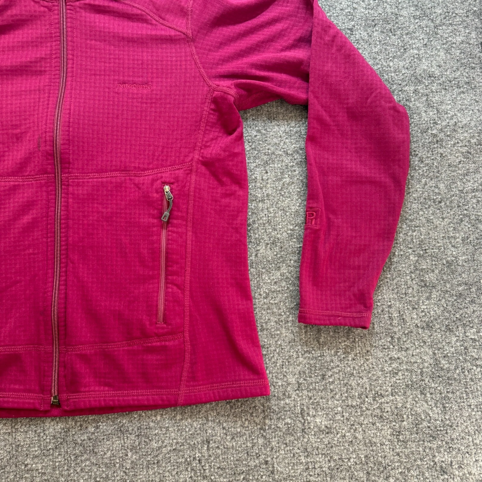 patagonia regulator waffle fleece polartec full zip jacket