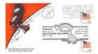 APOLLO 11 10th ANNIV. DOWNEY, CA- ROCKWELL CACHET FLAG FT. MCHRY FANCY SC# 1618C — photo 1