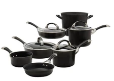 Circulon Symmetry Hard Anodized Nonstick Cookware Pots and Pans Set, 11-Piece 