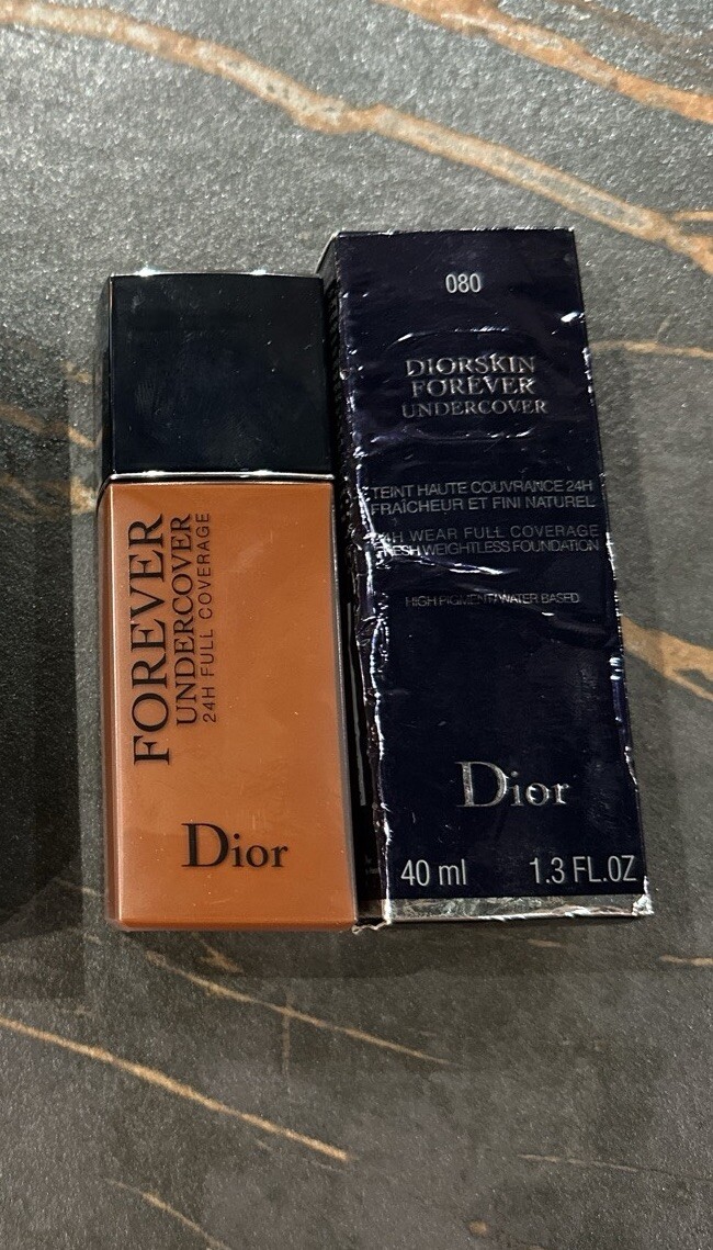 Dior Forever Undercover Liquid Foundation Shade 080 EBONY 40ml