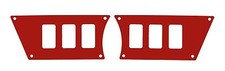 Polaris RZR XP 900 2015 Aluminum Red Dash Plate Custom New USA MADE