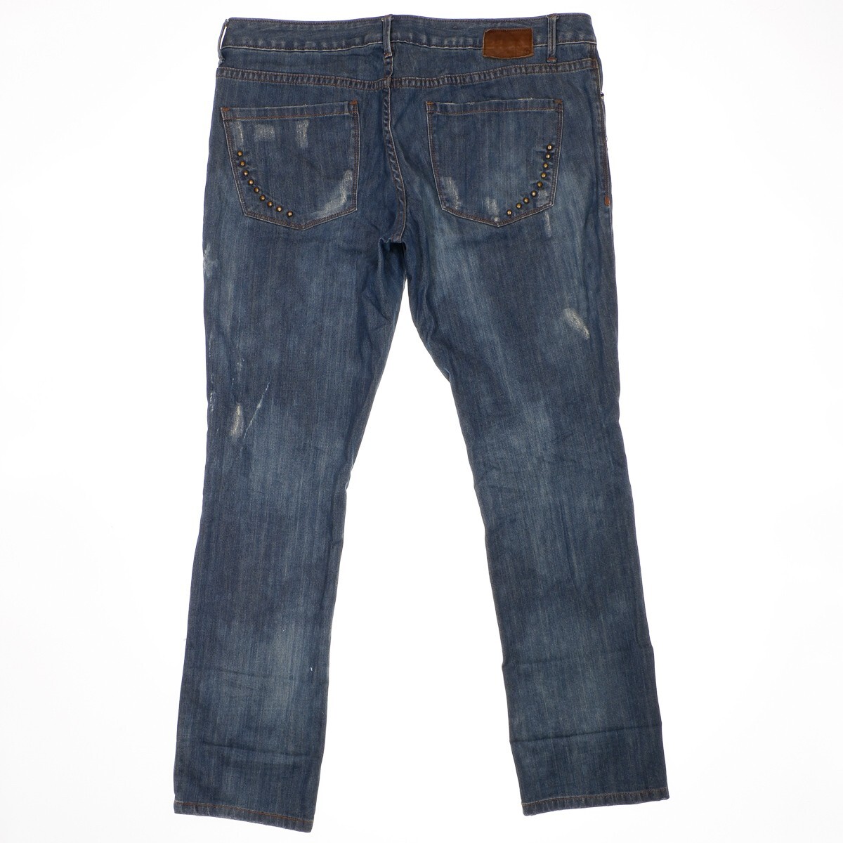 Converse Sheridan Skinny Jeans 32 (37x30.5) Blue Low Waist Distressed Womens thumbnail 2