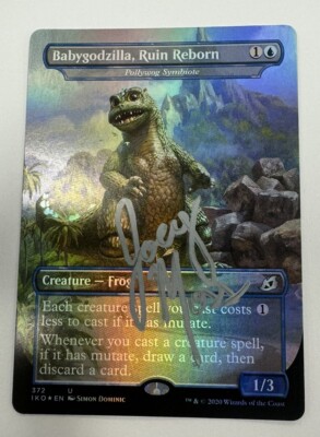Babygodzilla, Ruin Reborn  - Signed Card (Read Description)  - F6 Zilla