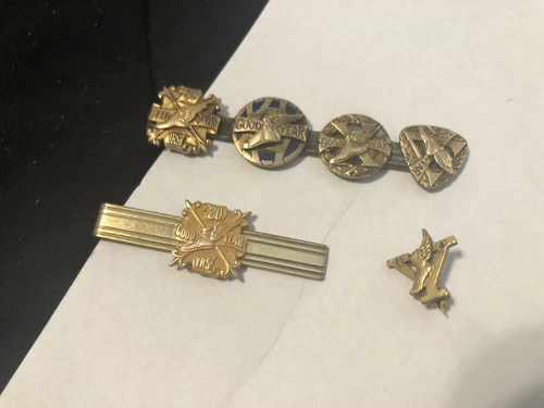 Goodyear Gold Service Lapel Pin Tie Tack Winged Foot 5, 10, 15, 20 Year  +??