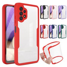 For Samsung A05/A32/A52/A53/A54 5G Shockproof Clear TPU Screen Protector Case