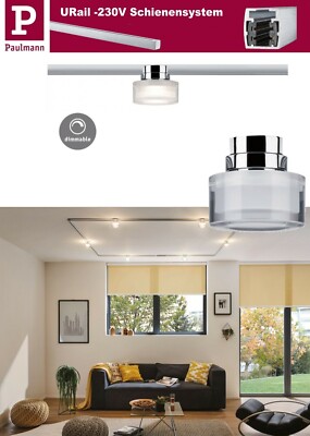 Paulmann URail LED Einzel Spot Ceiling Topa Dot 4,9W Chrom Klar dimmbar