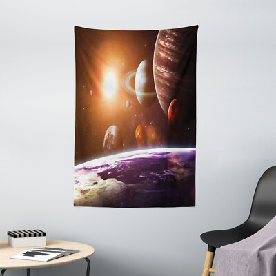 Galaxis Wandteppich Space View Sonnensystem