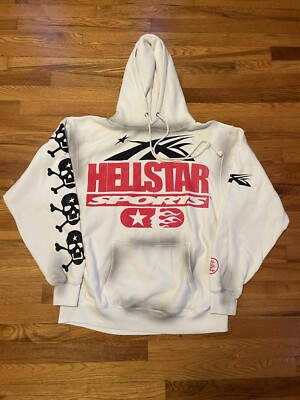 Hellstar Sports Hoodie Sweatshirt Designer Hypebeast Authentic Large