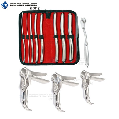 8 Hegar Dilator Sounds Set 7.5" Pinwheel Neurological Graves Speculum S