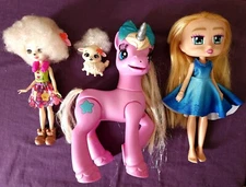 Enchantimals Lorna Lamb (With Lamb), Boxy Girls Willa, Pets Alive My Magical...