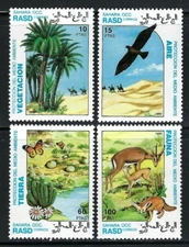 Sahara Occ. - 1992 4v. MNH Wild Animals Fauna Flora