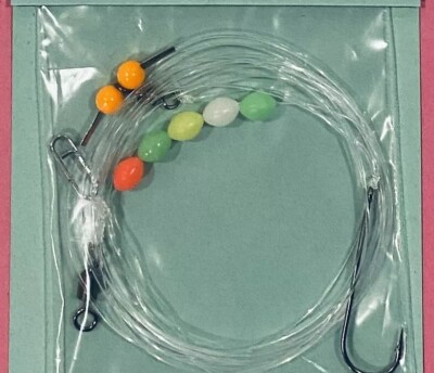 10 x 1 Haken Meeresangeln Rigs für Plattfische, Barsche, Dorsch. UVP 25£