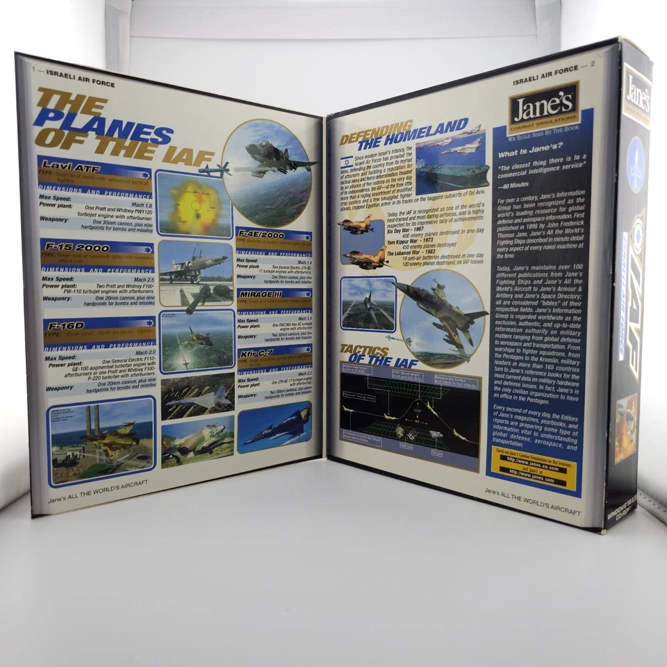Jane's Combat Simulations: Israeli Air Force, 1998, Big Box, New & Inner Sealed - Image 4 of 4
