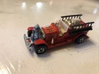 Hot Wheels Old Number 5 Red Fire Engine Truck 1980 Mattel Vintage Fire Dept USED