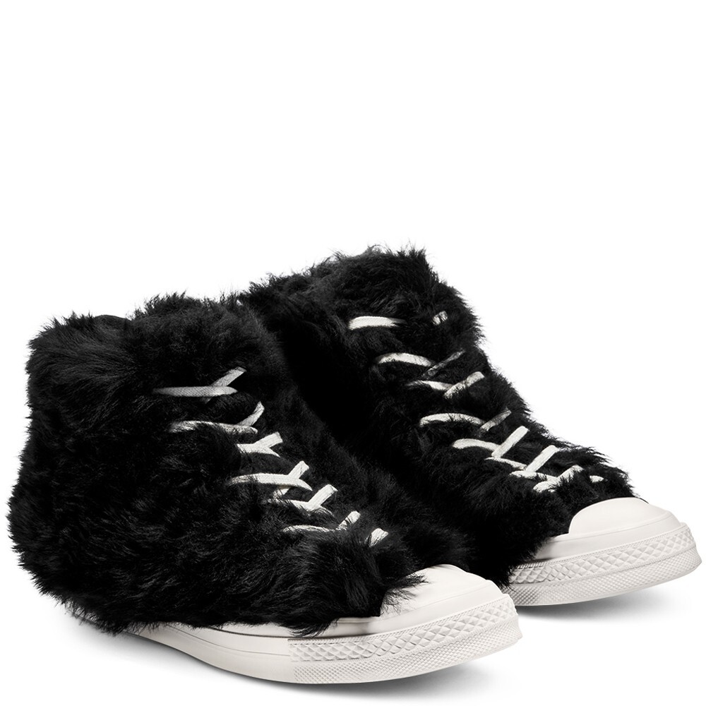 Size 12 - Converse AMBUSH x Chuck 70 High Fuzzy - Black