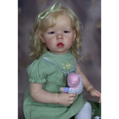 29in Painted Reborn Baby Doll Finished Toddler Girl Liam Newborn 3D Skin Gift