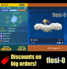 6IV Shiny Altaria Pokemon Scarlet and Violet
