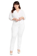 NYDJ Women's Size Marilyn Straight Ankle Jeans Slimming Flattering Fit,