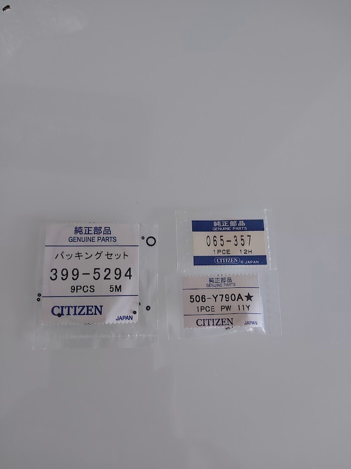 New Key, Crown And Set Rubber For Citizen Aqualand C022