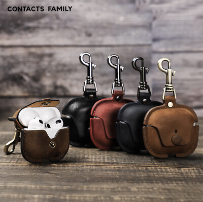 For Apple AirPods 3rd Gen Earphone Retro Leather Wireless Bluetooth  Headphone Australia