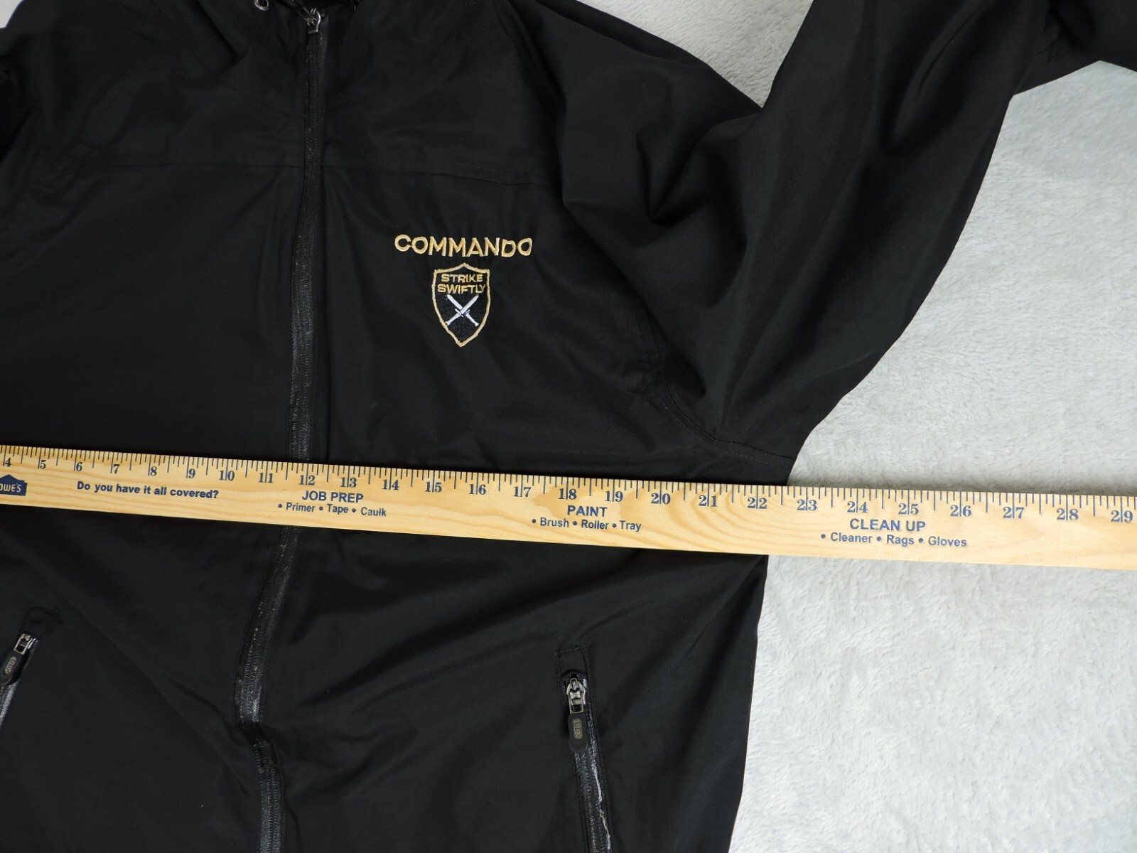 Dri Duck Torrent Waterproof Full Zip Hooded Jacket Mens M Black Embroidered Coat