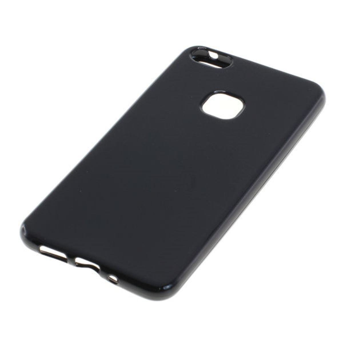 Housse etui pochette PU cuir fine pour Huawei P10 Lite + verre trempe - NOIR - A