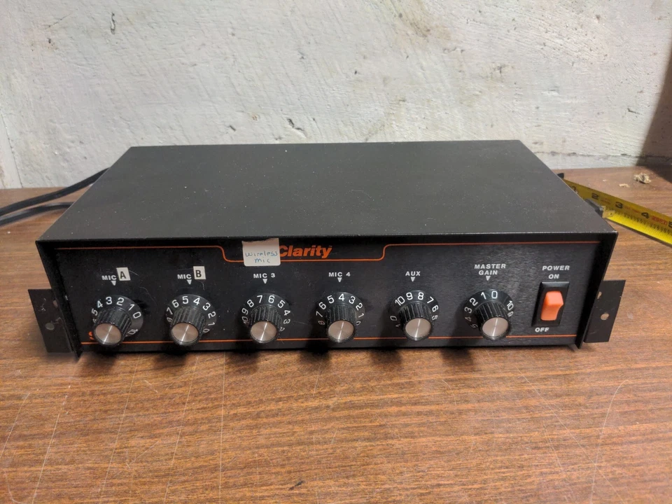 Vintage Valcom Clarity SM5 Mixer Pre-amplifier Preamp - Powers On But Untested - Image 2 of 4