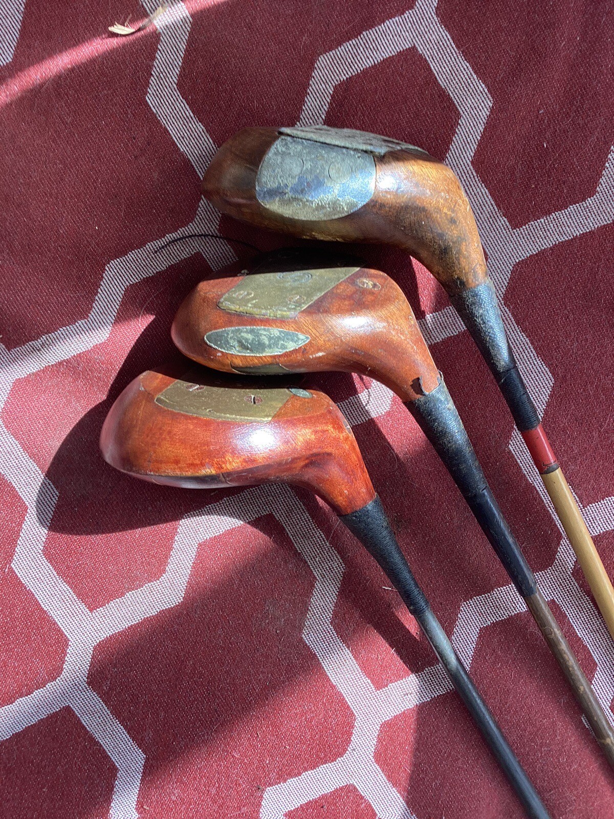 Antique Fancy Face Woods For Display Or Refurbishing Golf Clubs eBay