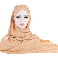 Womens Muslim Hijab Ready Instant Scarf Cap Turban Shawl Islamic Headscarf Wrap