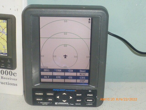 Lowrance Avionics AirMap 2000c Aviation Mapping GPS Receiver + Antenna Manual ++ - Picture 4 of 12
