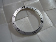NEW SILVER FLAT BEZEL INSERT 33.5MM MEDIUM DI...