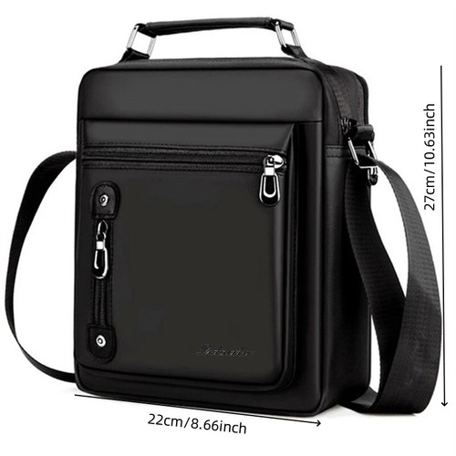 New Vertical Oxford Cloth Men's Shoulder crossbody Fashion Handbag Model 2023 - Picture 15 of 18