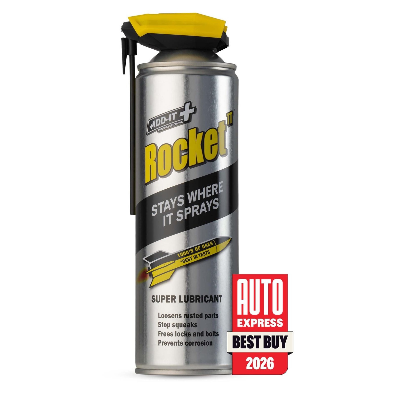 Rocket TT Super Tube Lubricant Spray & Straw 450mL Anti Squeaks Rust Corrosion