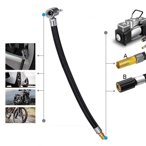 ◇ Tire Inflator Hose Air Pump Extended Tube Quick Connection Inflation For - Picture 11 of 12