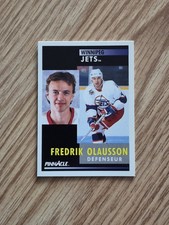 1991-92 Pinnacle French #74 Fredrik Olausson