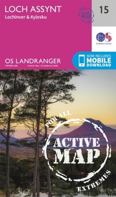 LANDRANGER ACTIVE 15 LOCH ASSYNT LOCHIV by Ordnance Survey Map Self Help