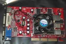 ATI Radeon 9550 256MB universal AGP DVI VGA S-Video Graphics Card Tested Working