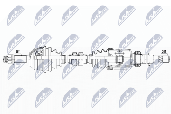 Nty Antriebswelle NPW-NS-070 Passend FüR Nissan-image