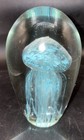 Vintage Jellyfish Art Glass Paperweight Turquoise Blue 6” Tall Weighs 3.4 Lbs — photo 3