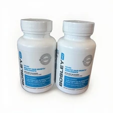 2 Pack! Bosley MD Healthy Hair Growth Supplements For Men 60 Ct Exp. 06/2026